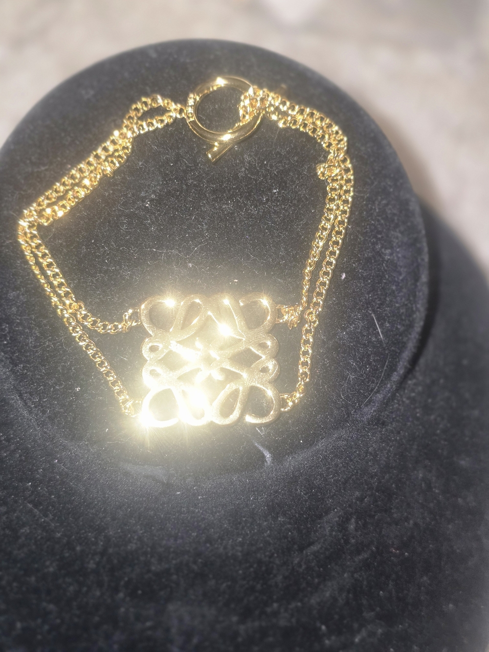 18kgp Loewe Gold Floral Link Bracelet - Women Jewelry